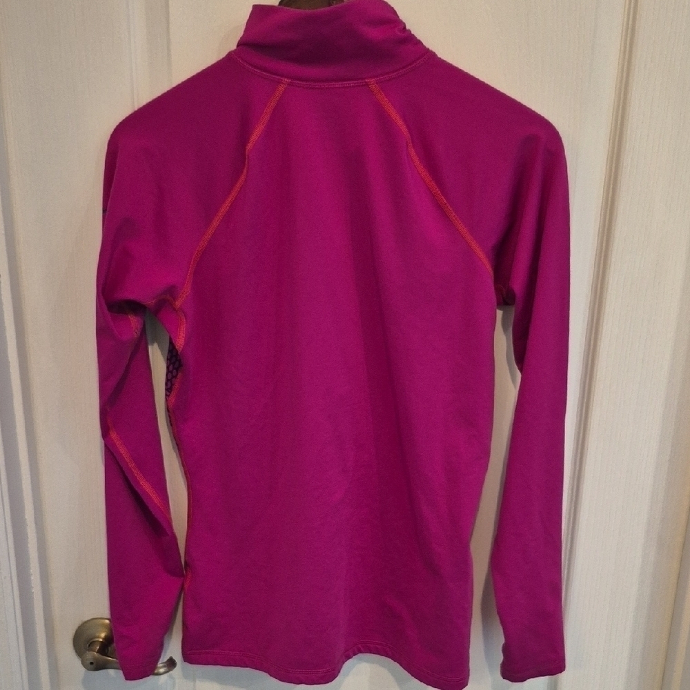 Nike Pro Dry Fit Pink And Purple Half-Zip Pullover - Picture 8 of 10